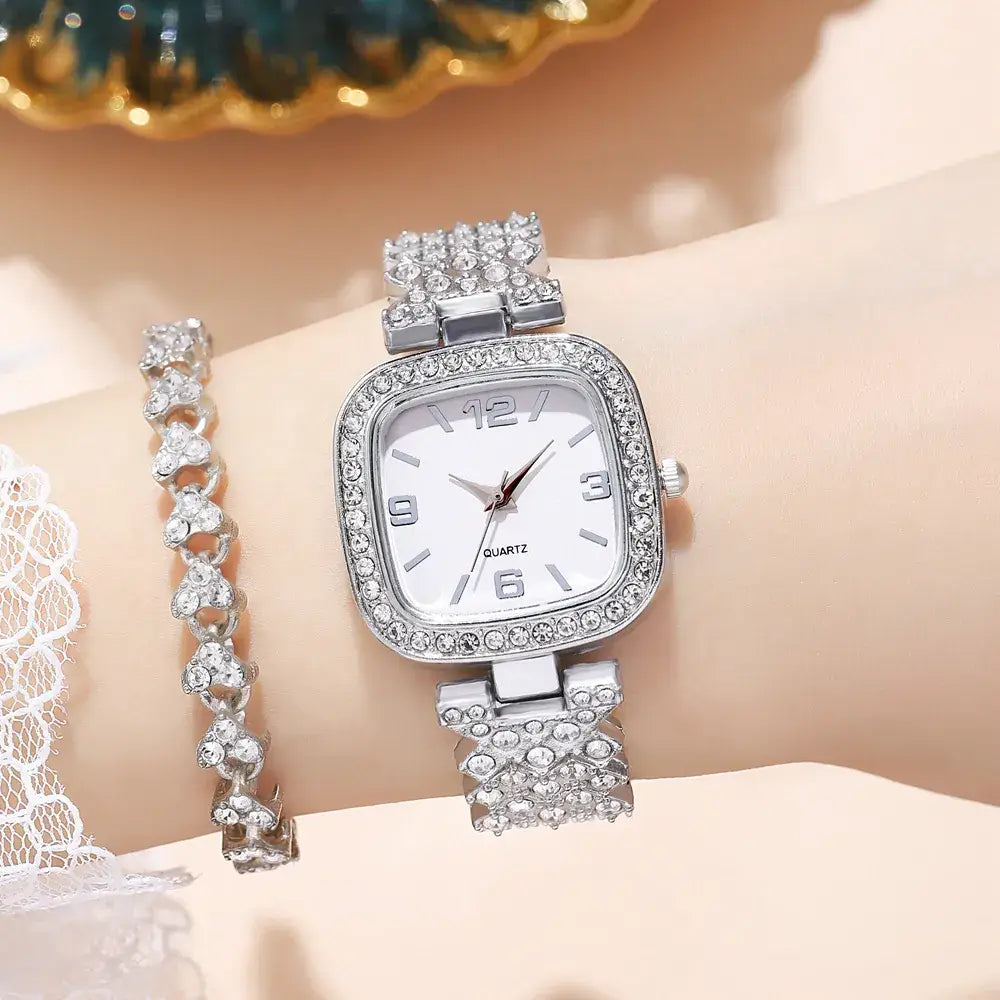 Rose gold women watch