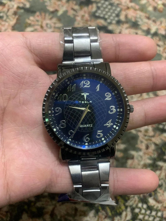 Tesla brand stainless steel watch