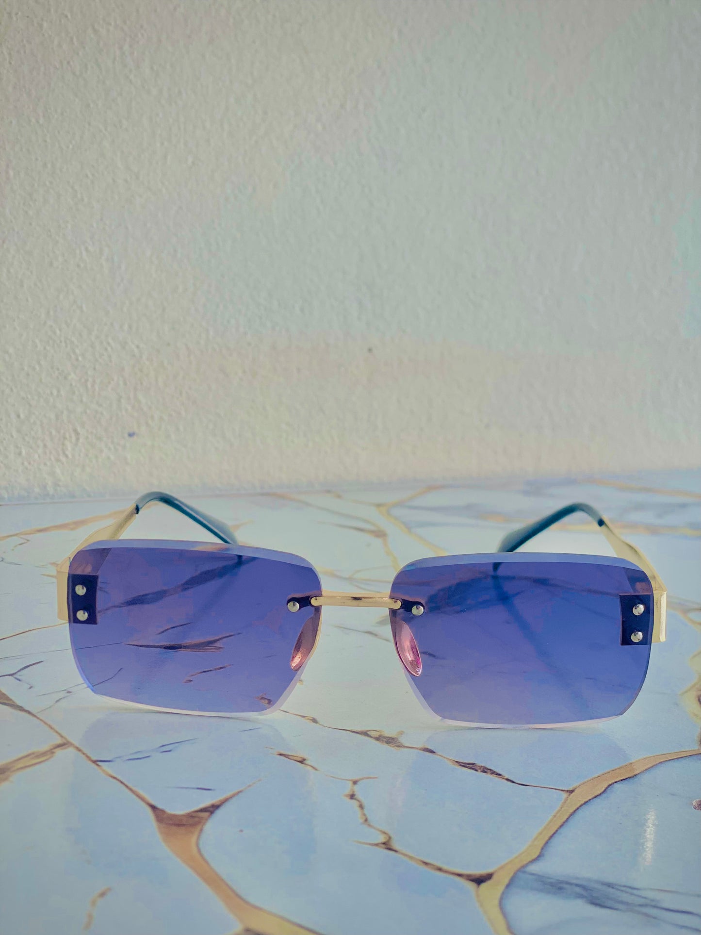 2 Metal frame Glasses