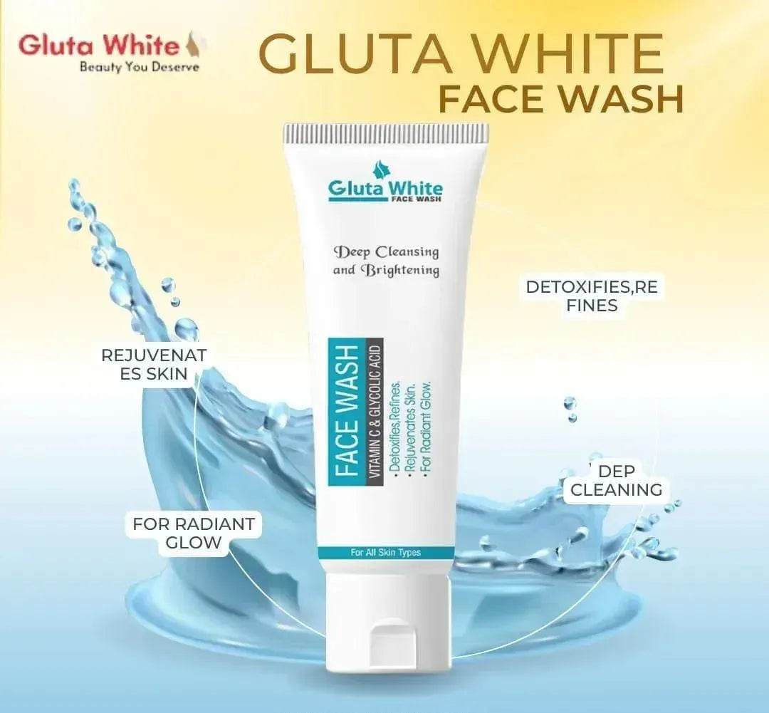 Gluta white face wash