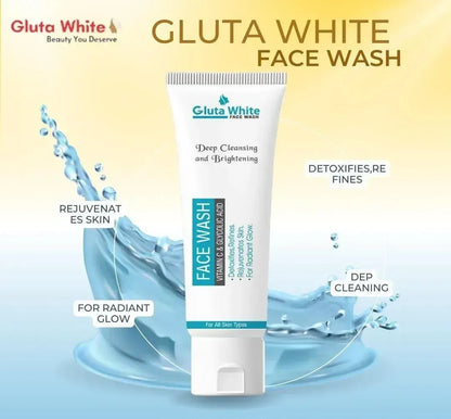 Gluta white face wash