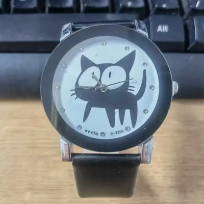 Korean cat design couple watch