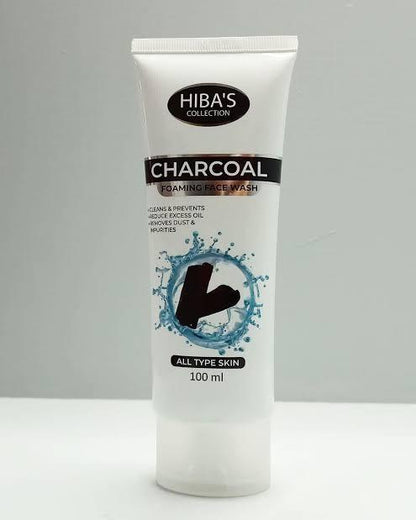 Charcoal foaming face wash