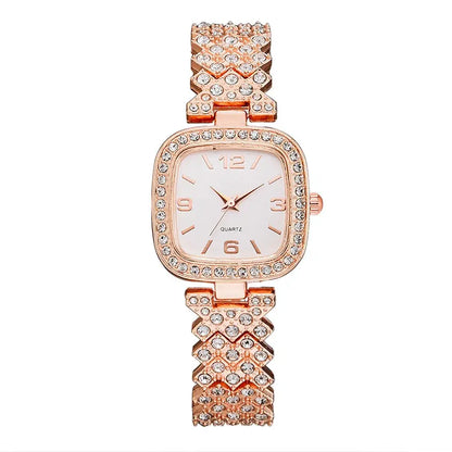 Rose gold women watch