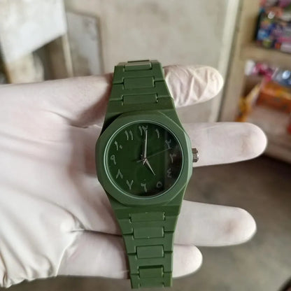 Olive Green carbon fibre tactical watch