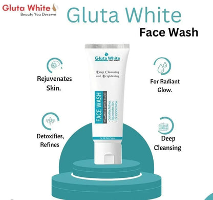 Gluta white face wash