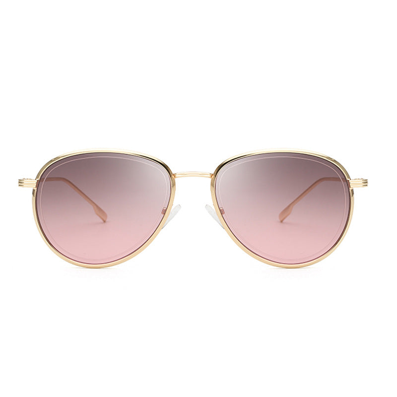 Women’s sunglasses gold fram