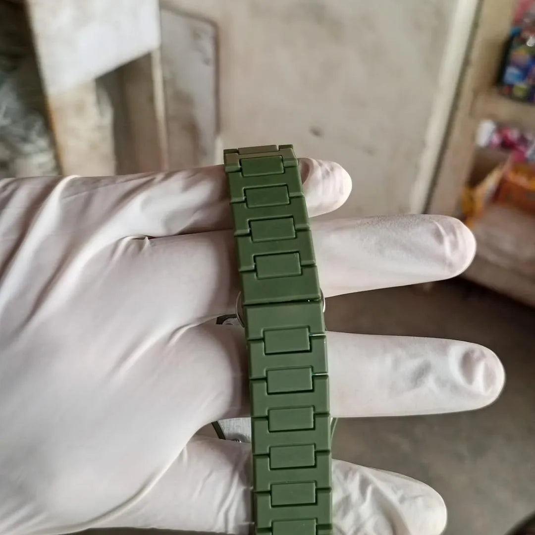 Olive Green carbon fibre tactical watch