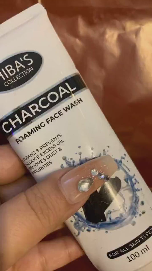 Charcoal foaming face wash